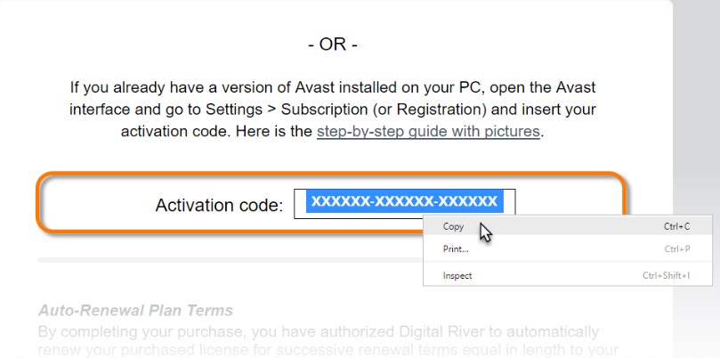 avast pro activation code free